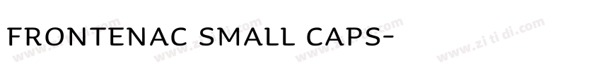 Frontenac Small Caps字体转换